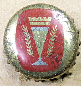 BEER GLASS cork beer bottle cap 1950-57 BEST BREWING Chicago IL