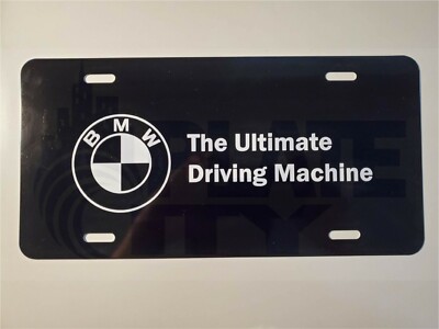 BMW The Ultimate Driving Machine Metal Plate novelty vanity logo plate