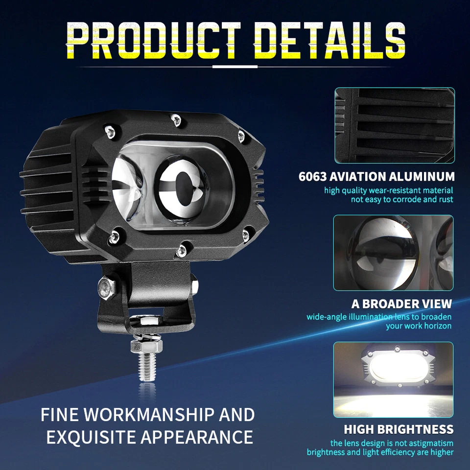 Barra de luz LED estroboscópica Fit 2004-2014 Ford F150 50"" + soportes de zanja para capó de 4"" Foto 3 de 4