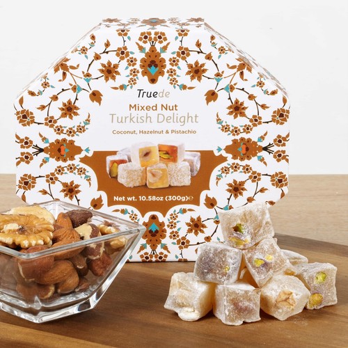 300g Mixed Nut / Rose Lemon / Mixed Flavour Turkish Delight Christmas Stocking - Picture 13 of 19