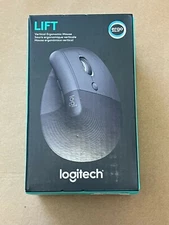 NEW LOGITECH LIFT VERTICAL ERGONOMIC MOUSE COLOR GRAPHITE 910-006466 FAST SHIPPN
