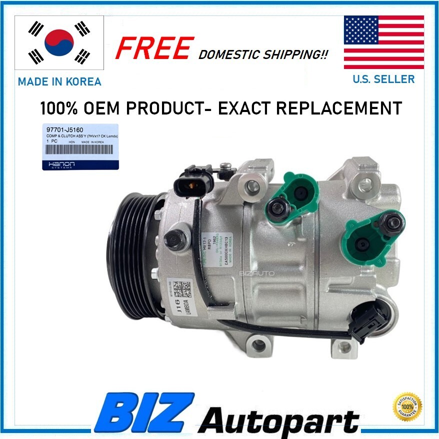 ✓OEM✓ Hanon A/C Compressor & Clutch for 2018-2023 KIA STINGER
