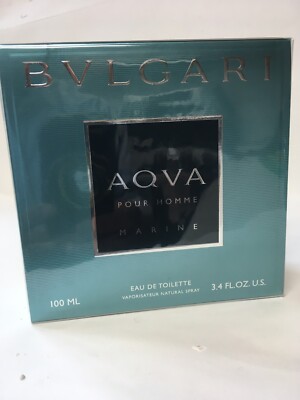 Bvlgari AQUA MARINE pour Homme 3.4oz, 100% AUTHENTIC,FACTORY SEALED, RARE