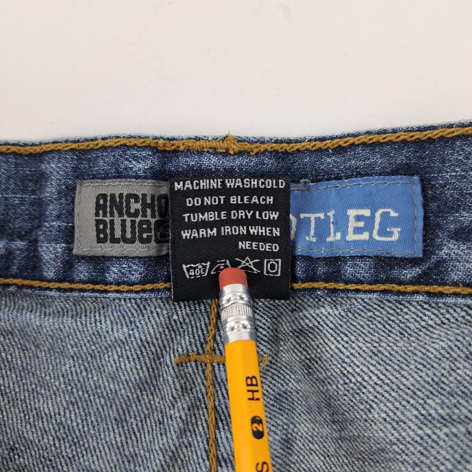 Vtg Anchor Blue Easy Bootleg Jeans Mens 33x30 Blu… - image 18