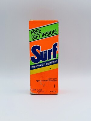 SURF Laundry Detergent Liquid Soap Sample Size 8 fl oz New Old Stock In Box