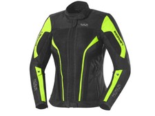 iXS Textiljacke Damen Larissa | Schwarz-Neongelb | Motorradjacke aus Polyester