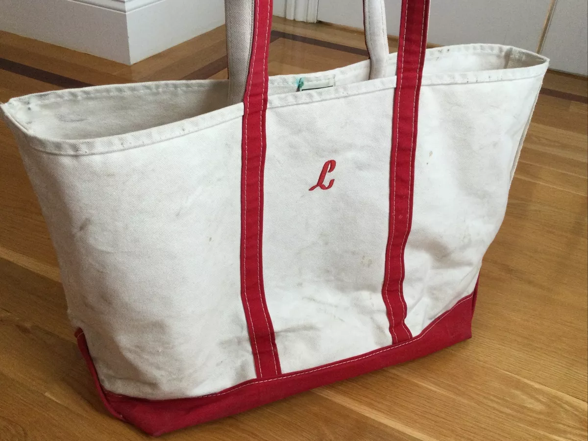 Lux Accessories Women's Small Red and White Stripe Tote Beach Bag