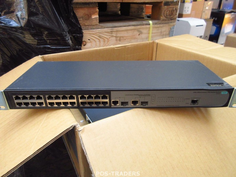 HP JG538A 1910-24 24-Port 10/100w/ 2 x 1GbE RJ45/SFP Smart Managed Switch