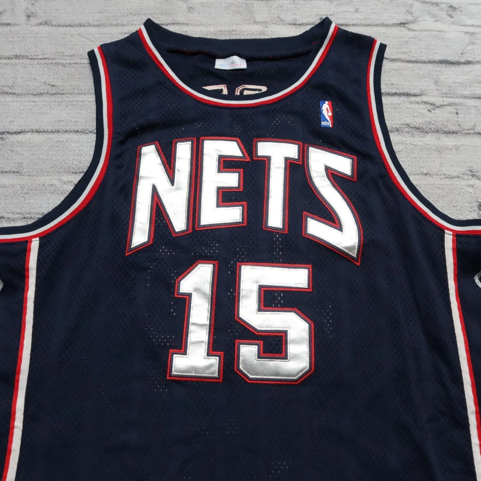 Camiseta deportiva de baloncesto vintage New Jersey Nets Vince Carter auténtica cosida Brooklyn Foto 2 de 4