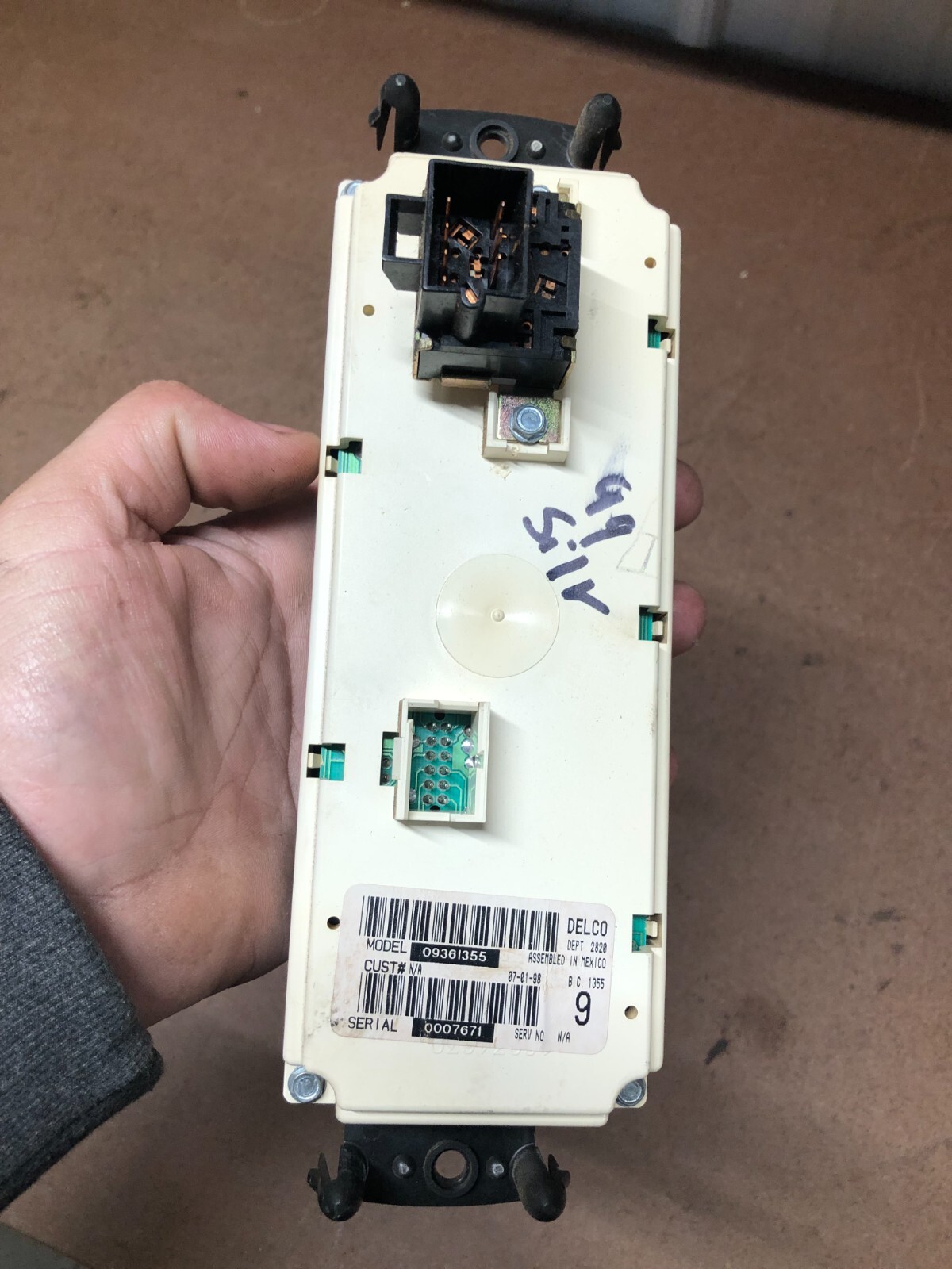 1999 2002 GMC Sierra A/C Heater Control Switch Silverado 2000 2001