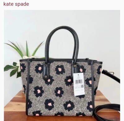 kate spade New york Ella Women's Tote Bag, Small - Black/Pink