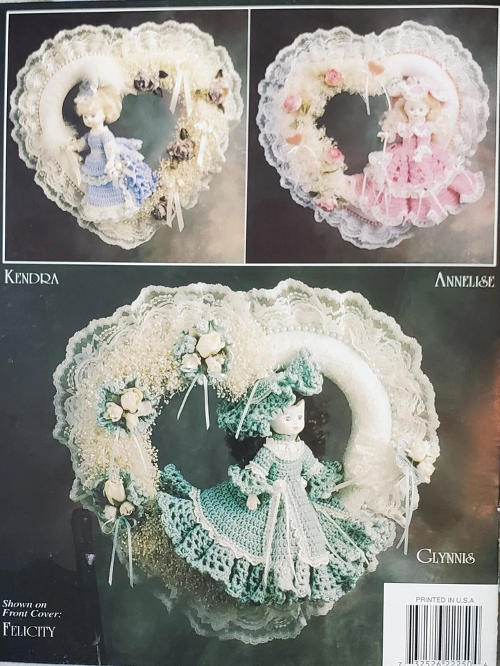 Венки для кукол Victorian Sweetheart узоры для вязания крючком на чердаке Энни - Изображение 4 из 4