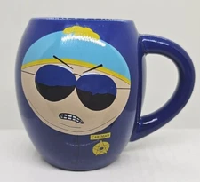 Comedy Central Cartman Respect My Authority Blue Mug 2013 South Park Cup RARE