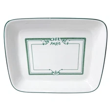 Les Residences de BERNARDAUD Cafe Paris Green 13" Rectangular Baker Lasagna