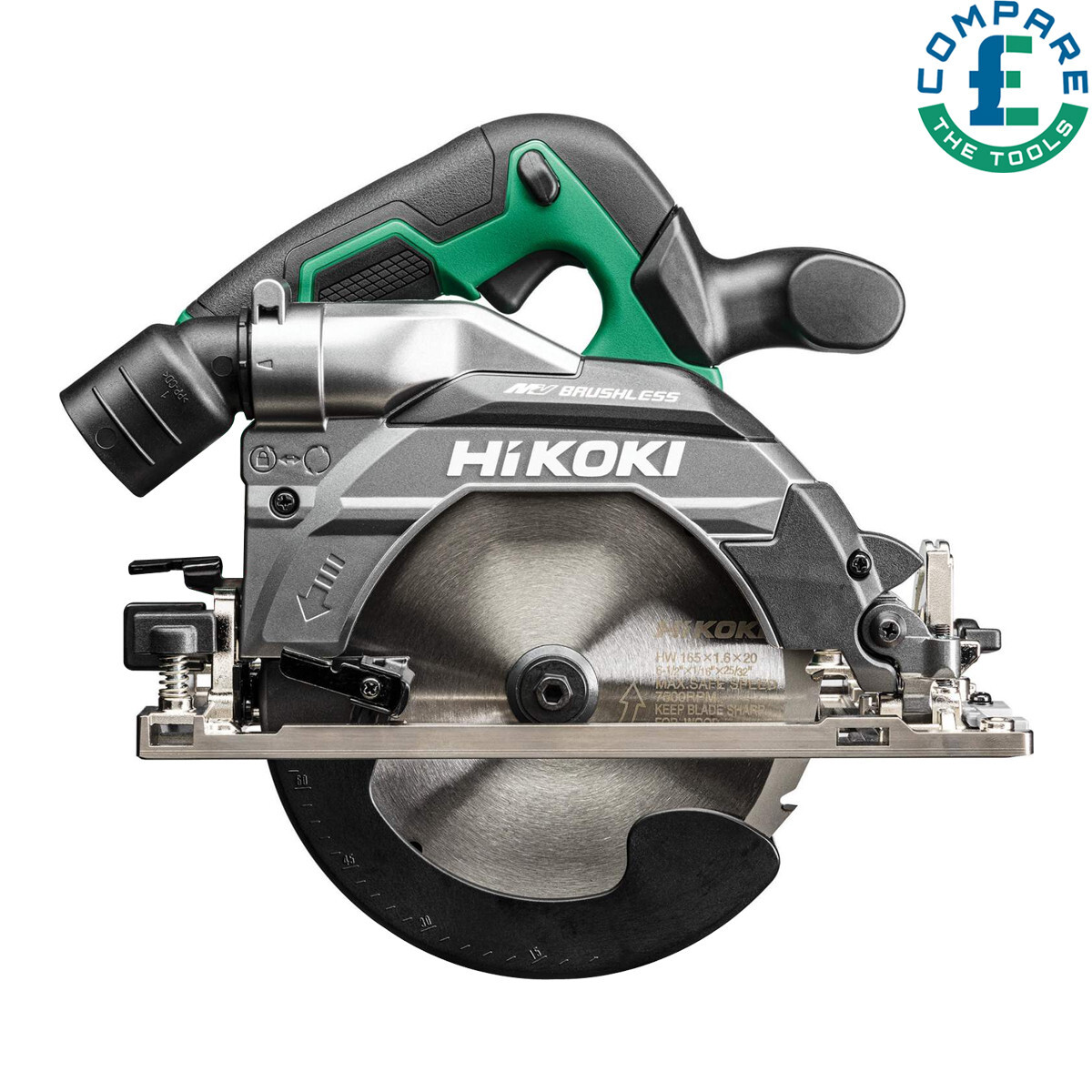 HiKOKI C3606DBW2Z 18/36V Cordless MultiVolt Circular Saw 165mm - Main Image
