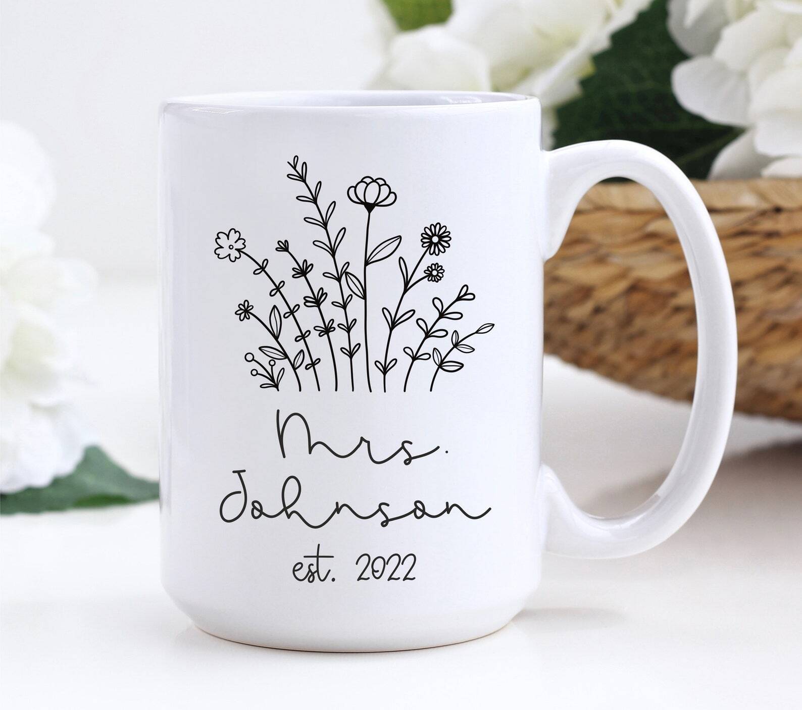 Mrs Mug Custom Mrs Mug Mrs. Mug Personalised Mrs Mug Engagement Gift Bridal