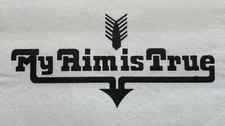 Original Vintage My Aim Is True Elvis Costello Iron On Transfer