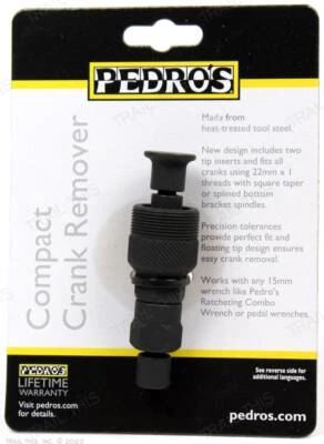 PEDROS Pedro's Compact Bicycle Crank Puller / Remover Tool fits Square Taper / Splined