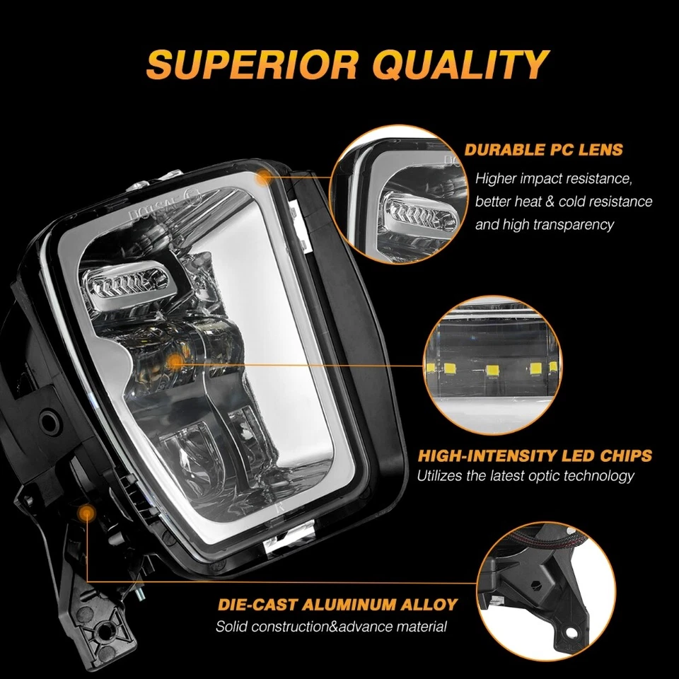 Luces antiniebla LED AUXBEAM 2 piezas 36 W para Dodge Ram 1500 2013 2014 2015 2016 2017 2018 Foto 3 de 4