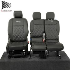 Toyota Proace City Front Seat Covers Leatherette With Embroidery (2018 On) 954