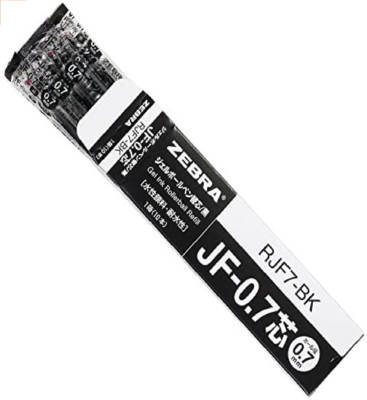 ZEBRA JF-0.7 RJF7-BK BLACK 0.7mm Gel Ink Refill for Sarasa x 10Pcs JAPAN Import