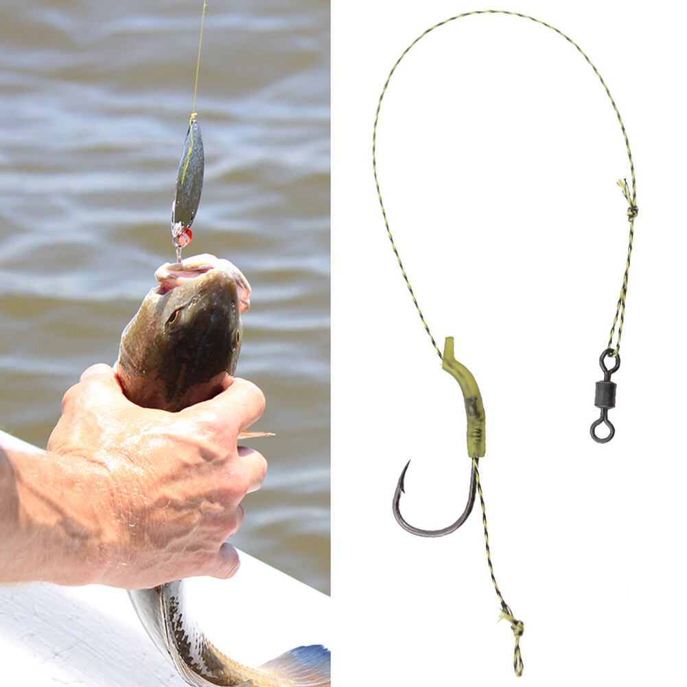 Carp Fishing Bait Rigs Curved Barbed for Carp Fishing Accessories (8