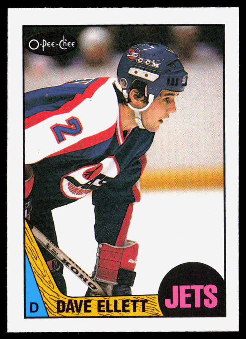 Dave Ellett 1987-88 O-Pee-Chee #35 Corners