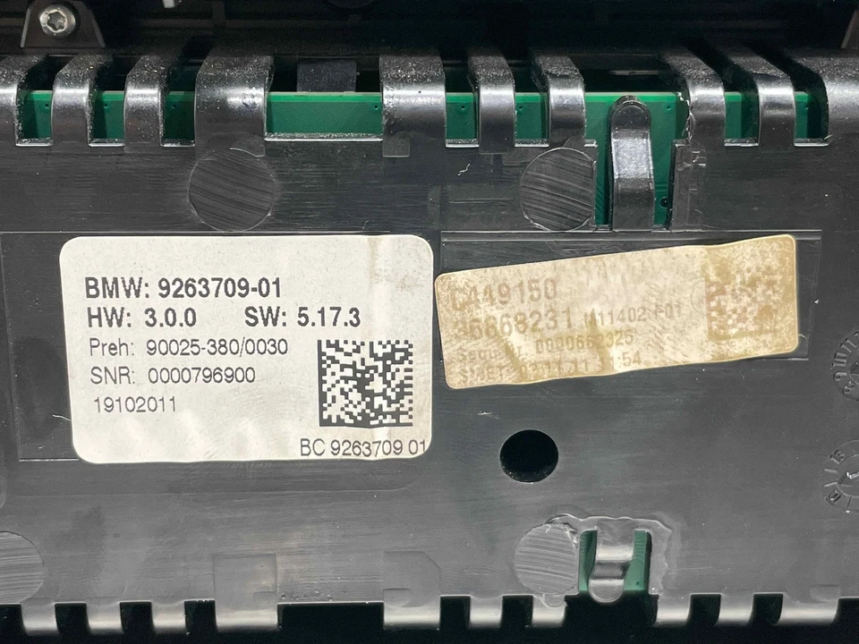 BMW Alpina B7 Xdrive 2012 calefacción delantera aire acondicionado panel de control de temperatura 9263709 11 Foto 2 de 4