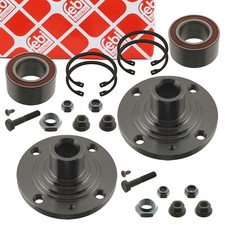 2x febi Radnabe + Radlager Satz für VW GOLF 2 3 JETTA 2 PASSAT B3/4 VENTO vorne