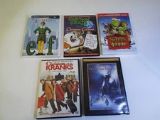 KIDS DVD LOT-ELF-CARTOON CRAZE-SHREK THE HALLS-CHRISTMAS WITH THE KRANKS-POLAR**