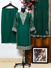 SALWAR KAMEEZ PAKISTANI INDIAN WEDDING PARTY WEAR DRESS BOLLYWOOD SUIT SHARARA