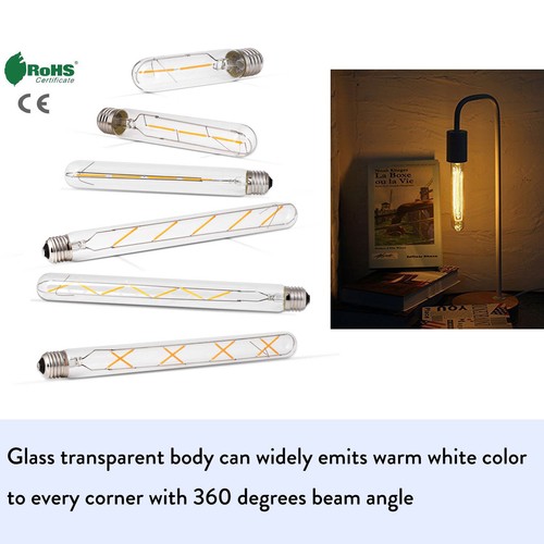 2W - 8W Vintage Retro T30 E27 Edison LED Filament Light Bulbs Warm White Lamp RE - Picture 2 of 19