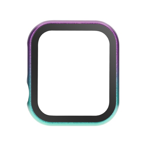 Per iWatch Series 7 6 5 4 3 2 1 custodia in metallo + protezione schermo vetro temperato pelle - Foto 39 di 42