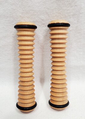 2 Therapeutic Rollers - Wood Foot Massager - Maderoterapi Kneader Muscle Relief
