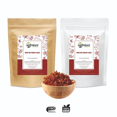 Getrocknete rote Tomatenflocken | Granulat A Klasse Premium Qualität Portofrei 50g-1kg
