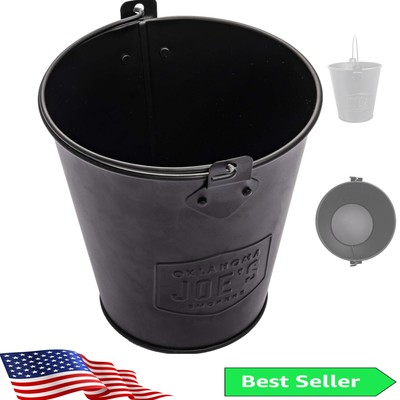 Weather-Resistant Metal Drip Bucket for Grease Management - 2-Quart Capacity