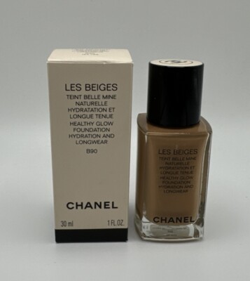 CHANEL LES BEIGES Healthy Glow Foundation Hydration & Longwear ~ B90 ~ 1 Fl Oz