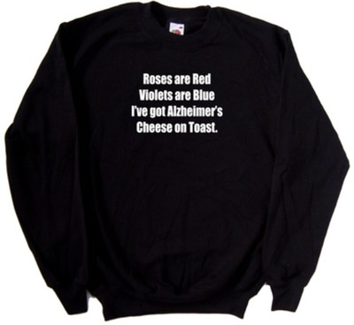 Lustiges Sweatshirt Alzheimer Cheese On Toast