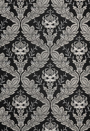 Greek Orthodox Liturgical Brocade Church Vestment Floral Pattern Jacquard Fabric - Picture 9 of 15
