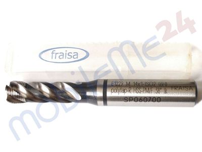 Fraisa E1229 CNC Gewindebohrer M 14x1 polytap-R HSS-PM/F lk schwarzring 14x1,0