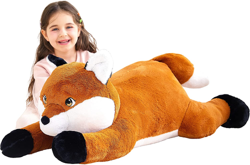 Stuffed Animal Plush Giant Fox Kids Girlfriend Gift Large Toys Hugging Pillow - Picture 8 of 11
