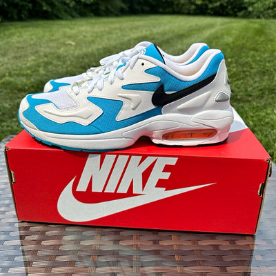 Nike Air Max2 Light OG Blue Lagoon White/Black/Blue AO1741-100 2019