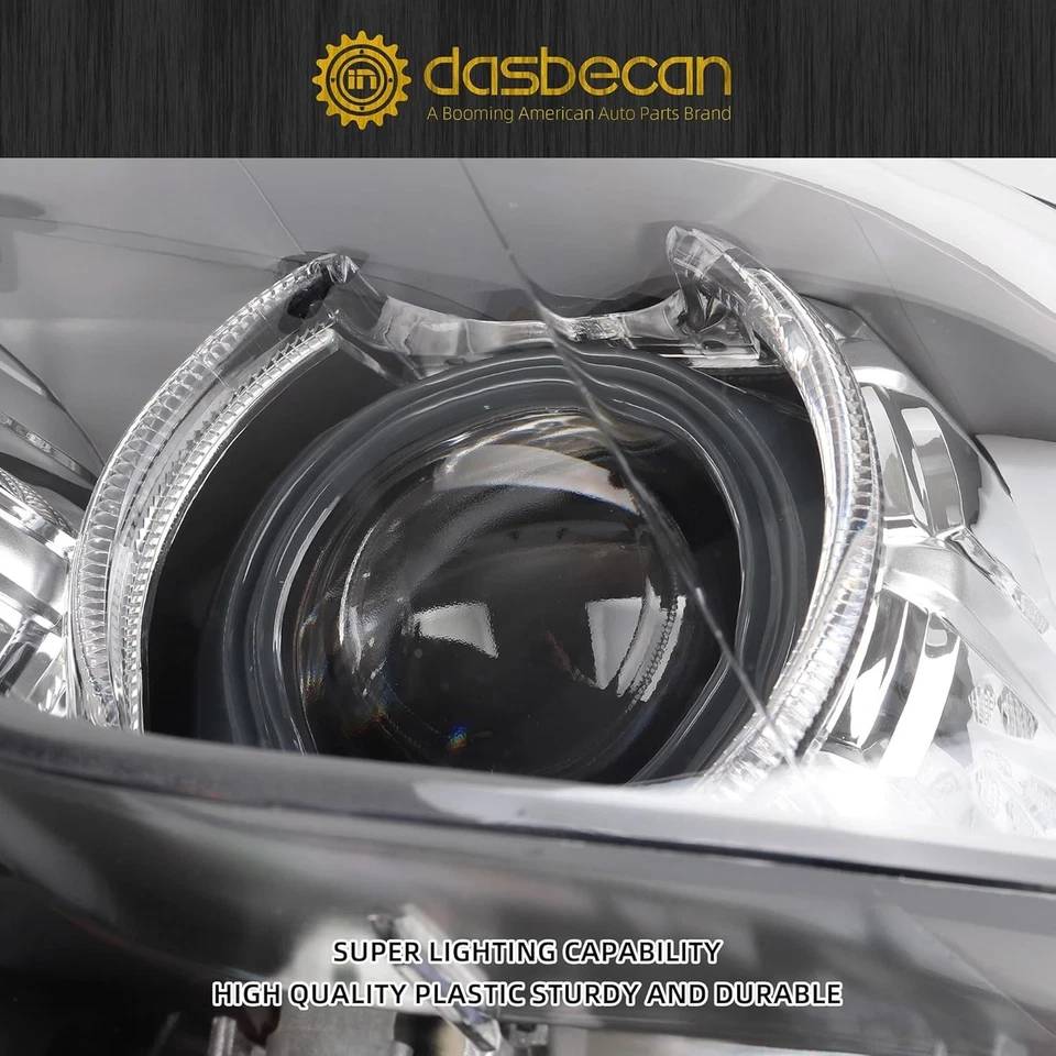 63117203244 Left Driver HID Xenon Headlight w/o AFS for 2011-2013 BMW 5 Series - Image 4 of 4