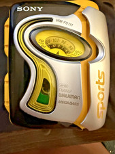 sony WM - FS111 Walkman Sports Cassette Player "Tested And Works" W/ Video demo