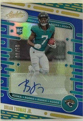 Panini Absolute 2024 Brian Thomas Jr. RC Auto Jaguars #123 💥2024 NFL💥 #/50