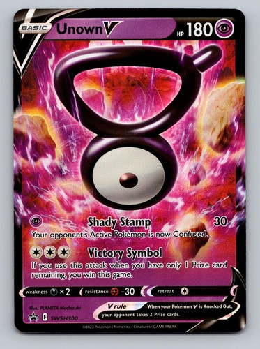Unown V SWSH300 Holo Promo Sword & Shield Promo Near Mint
