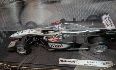 Hot Wheels Racing 1/18 McLaren MP 4/17 2002 Kimi Raikkonen Signed