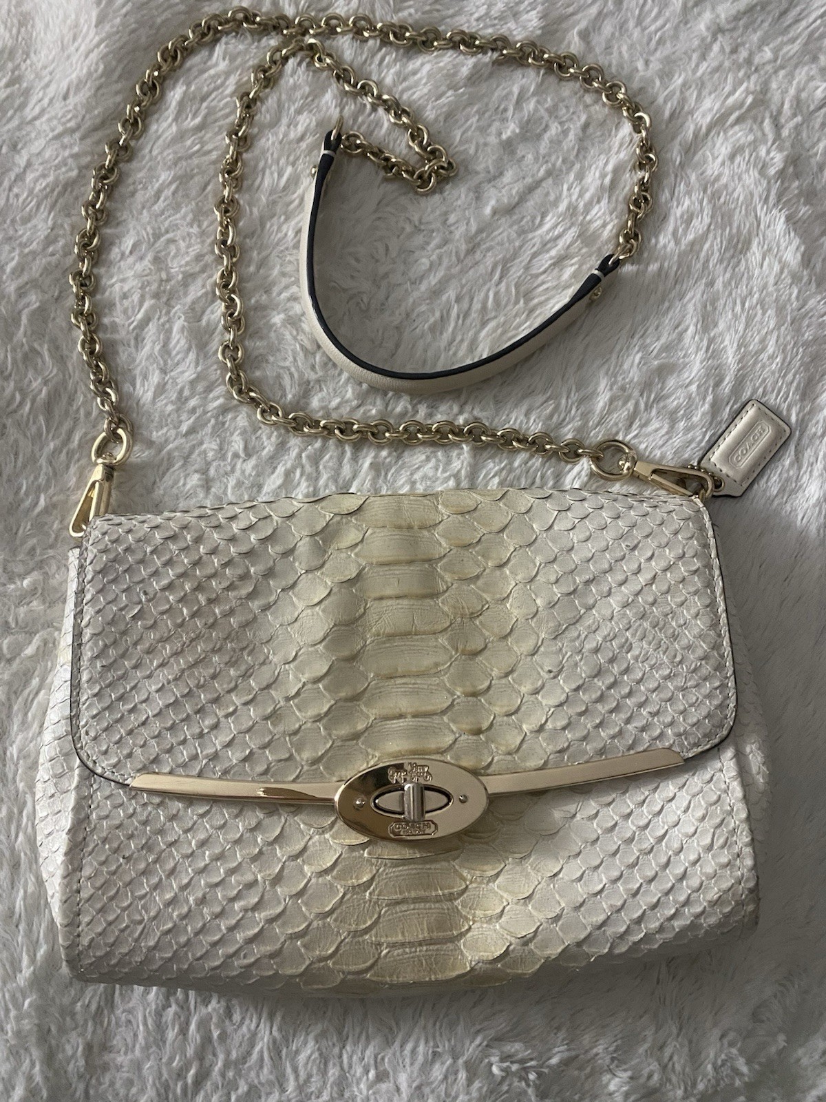 Coach Madison Limited Edition Python Embossed Sho… - image 1