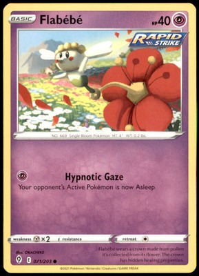 Flabebe 071/203 SWSH07: Evolving Skies LP Pokemon TCG