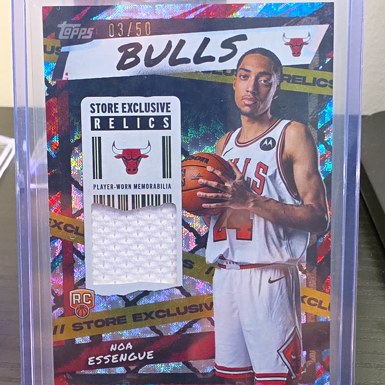 Topps 2025 Flagship Noa Essengue Store Exclusive Relics RC 03/50